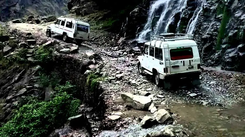Luxury 4WD Jeep Hire in Nepal – Premium Off-Road Vehicle Rental Besisahar to Manang jeep-Luxury 4WD Jeep Hire in Nepal – Premium Land Cruiser, Prado, Fortuner and Off-Road Vehicle Rental with Himalayan Mountain Background