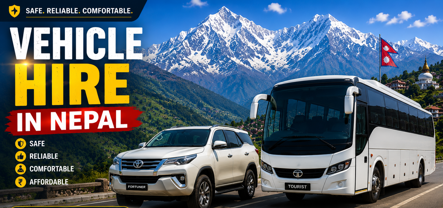 Kathmandu to Langtang Trek Vehicle Hire | Premium Off-Road Vehicle Rental Service Kathmandu to Langtang Trek Vehicle Hire