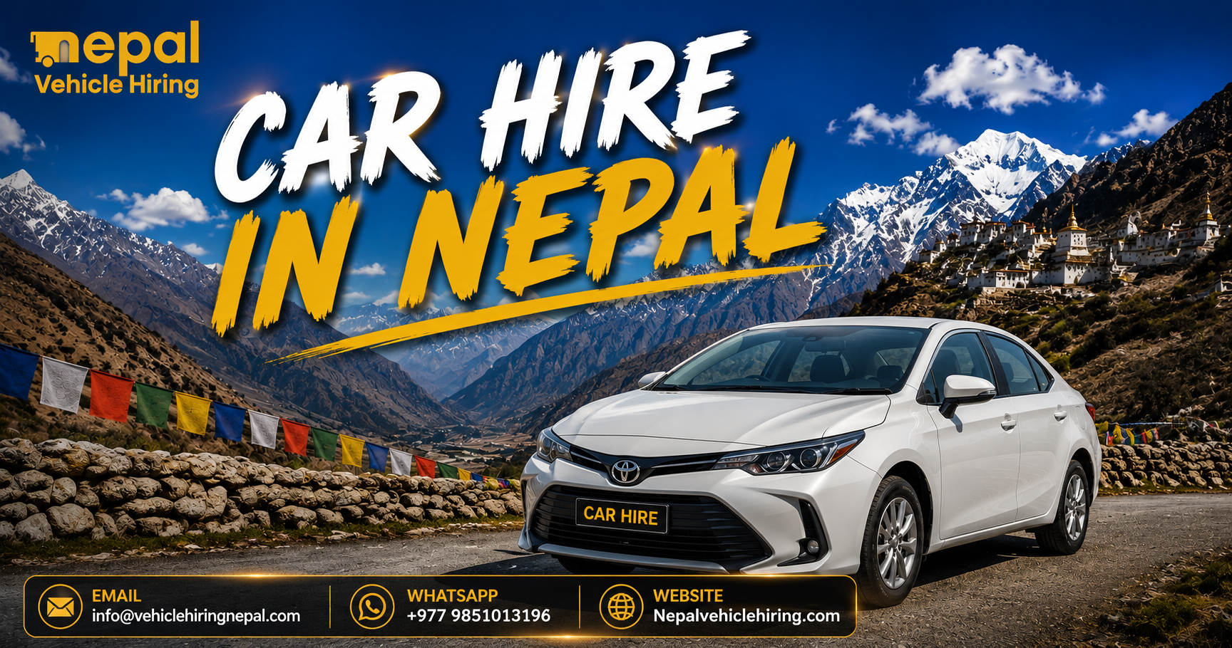 Lumbini to Kathmandu car rental