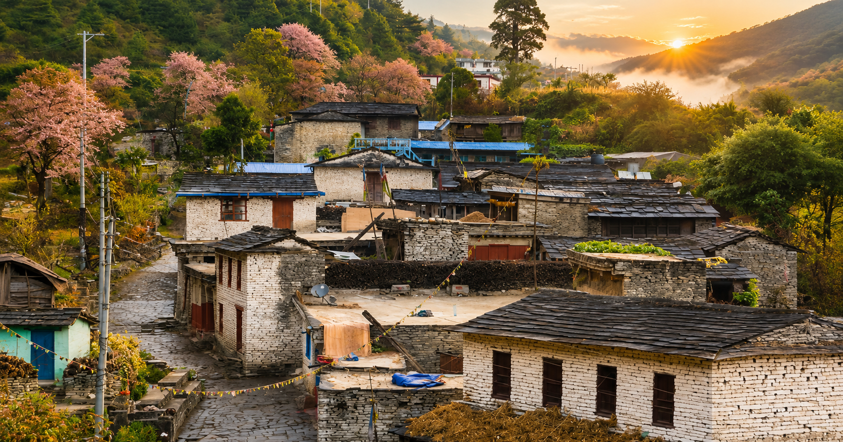 Scenic Himalayan River Valley Trekking Route with Off-Road Pokhara to Ghasa Jeep Service Pokhara to Ghasa Jeep Service