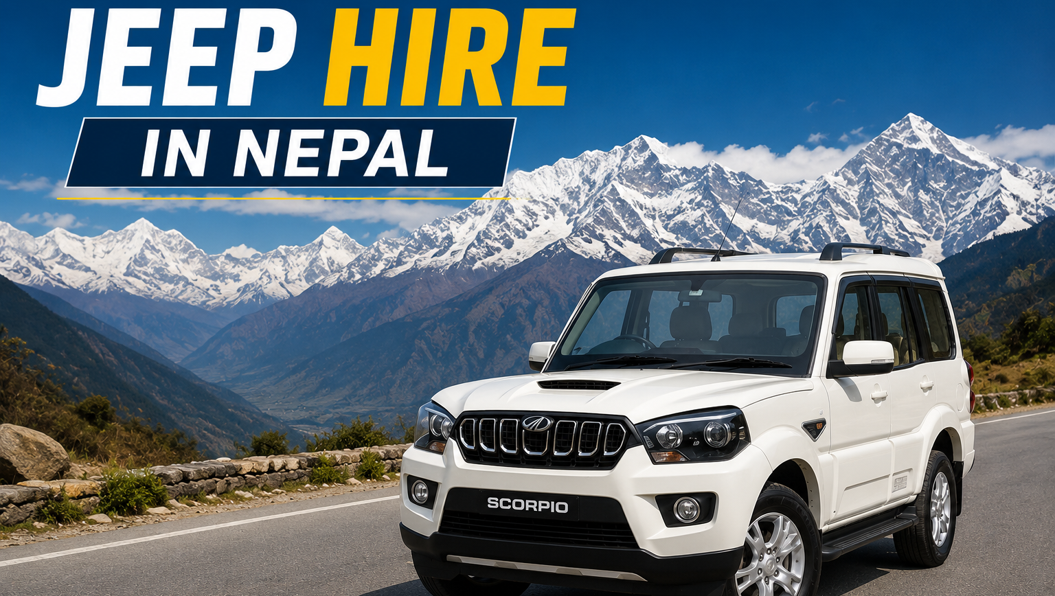 Scenic Himalayan River Valley Trekking Route with Off-Road Pokhara to Jhinu Danda Jeep Rental Pokhara to Jhinu Danda Jeep Rental
