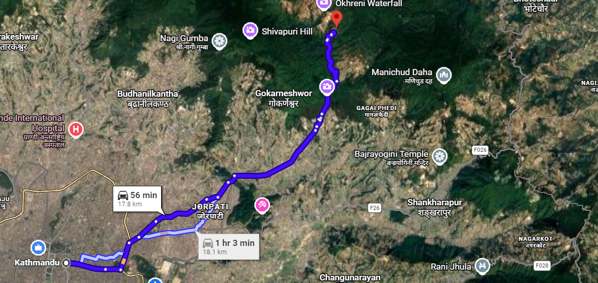 Kathmandu to Sundarijal Trek Transfer