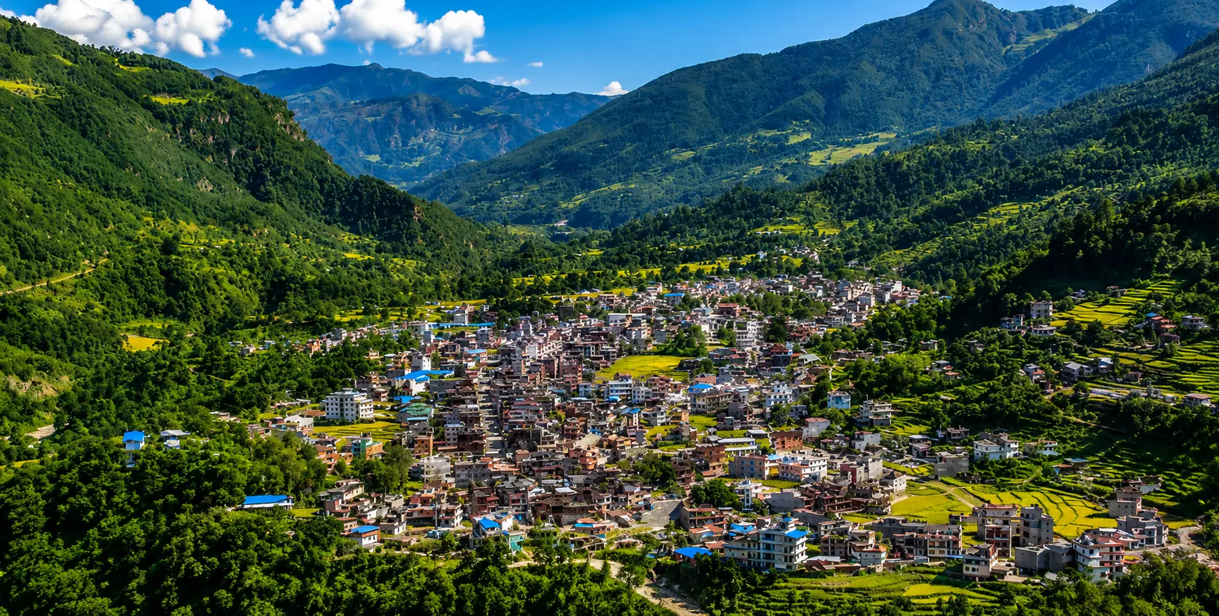 Annapurna Conservation Area-Himalayan mountain background for comfortable and adventurous travel Dharapani-Annapurna Conservation Area-Himalayan mountain background for comfortable and adventurous travel
