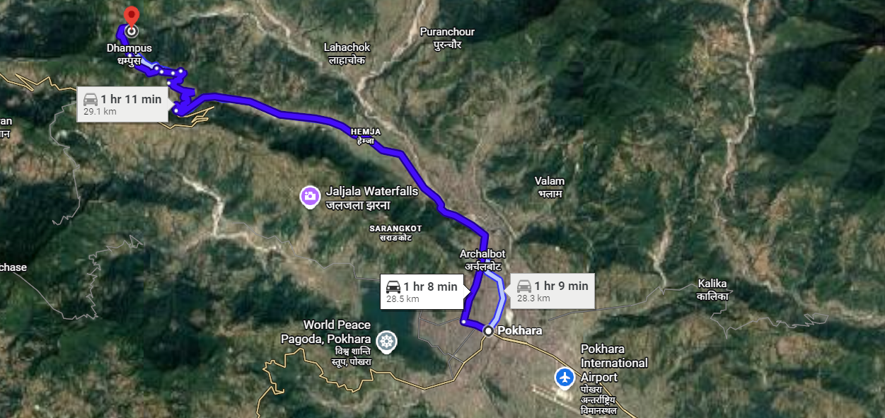 Pokhara to Dhampus Jeep Transfer