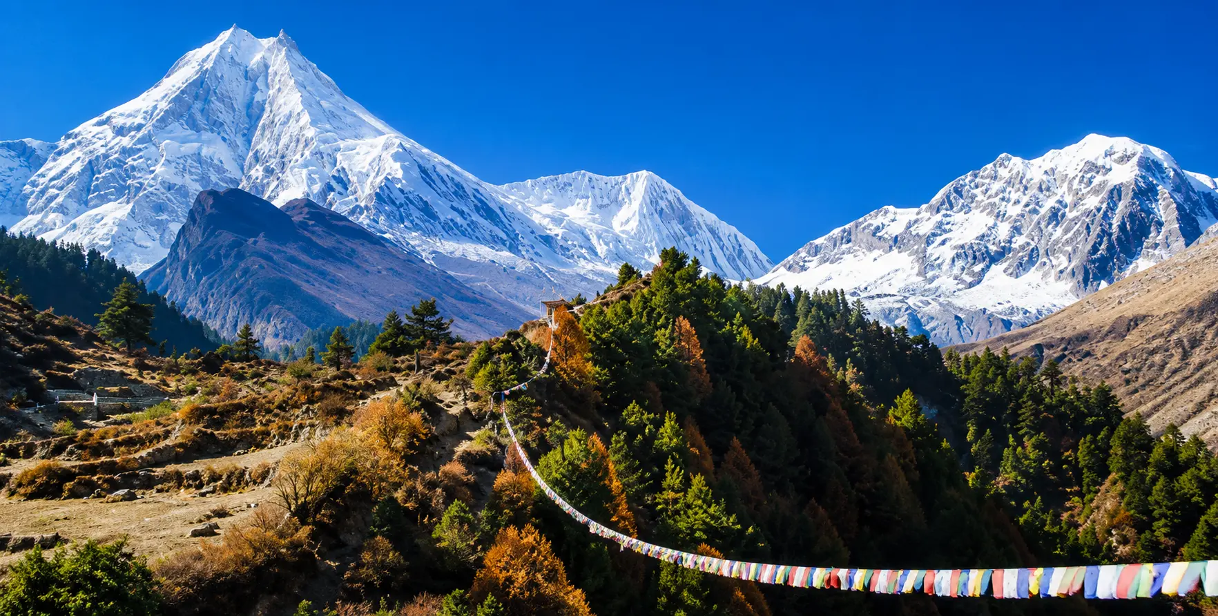 Panche-Annapurna Conservation Area-Himalayan mountain background for comfortable and adventurous travel. Panche-Annapurna Conservation Area-Himalayan mountain background for comfortable and adventurous travel.