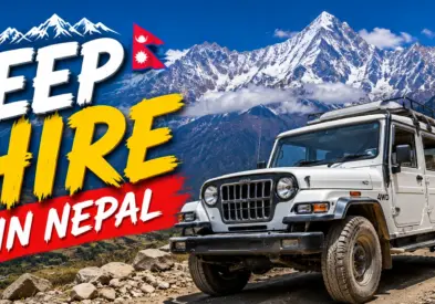 Book a Manaslu Trek Return Kathmandu Pickup Vehicle with a private 4WD jeep or Scorpio SUV. Arrange a convenient pickup from Machha Khola, Jagat, Dharapani, Besisahar, or another agreed trail endpoint and travel comfortably back to Kathmandu.