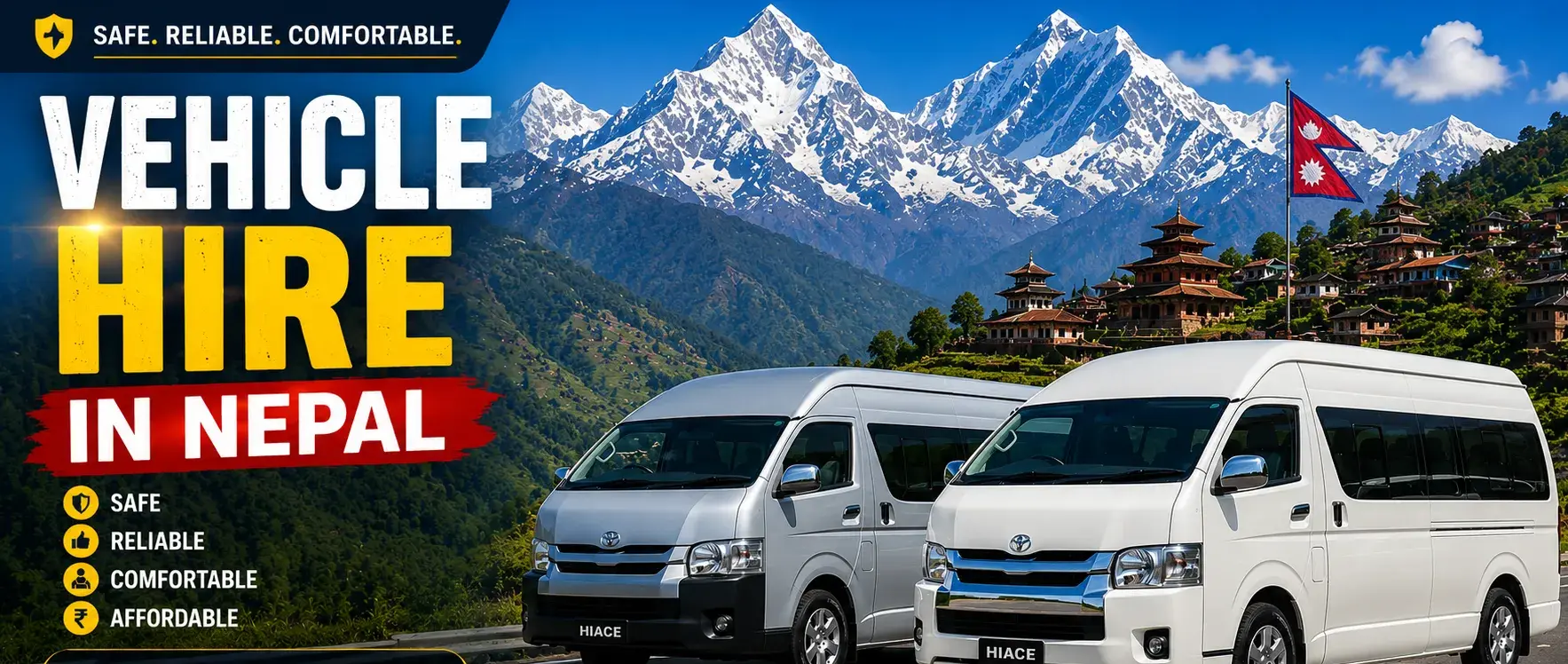 ultimate Nepal vehicle rental guide-Hiace Hire in Nepal ultimate Nepal vehicle rental guide-Hiace Hire in Nepal – Comfortable Group Transportation Service