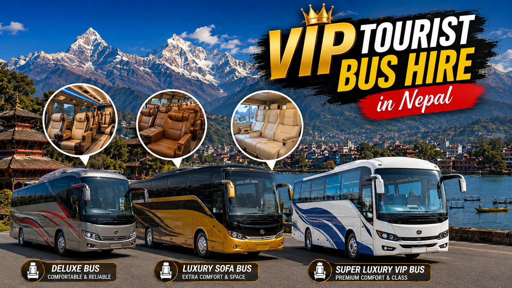 Scenic Himalayan River Valley Trekking Route with Off-Road Jeep Adventure Tourist Bus Hire in Nepal Tourist Bus Hire in Nepal