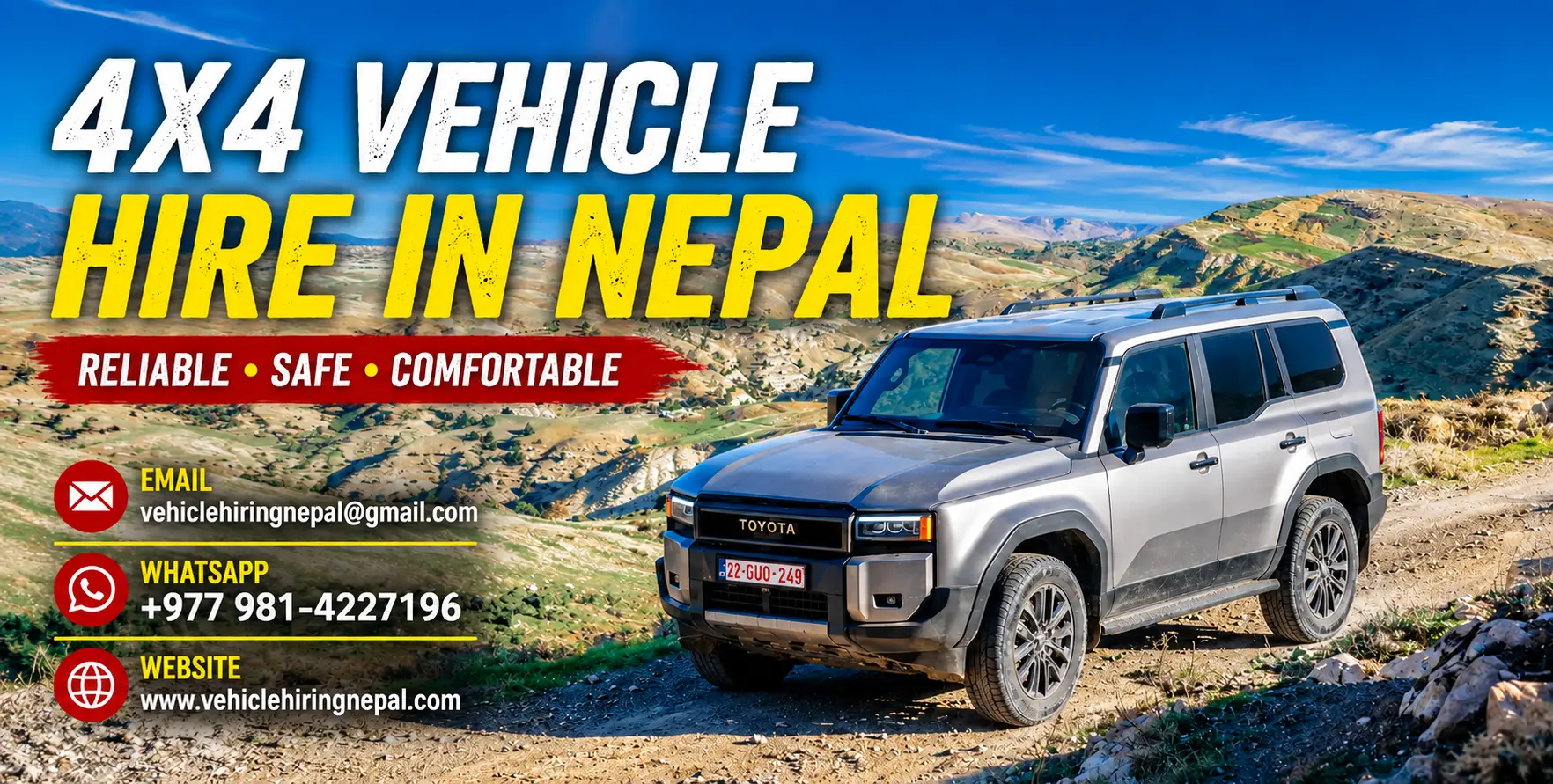 Luxury Vehicles for Trekking in Nepal Luxury Vehicles for Trekking in Nepal