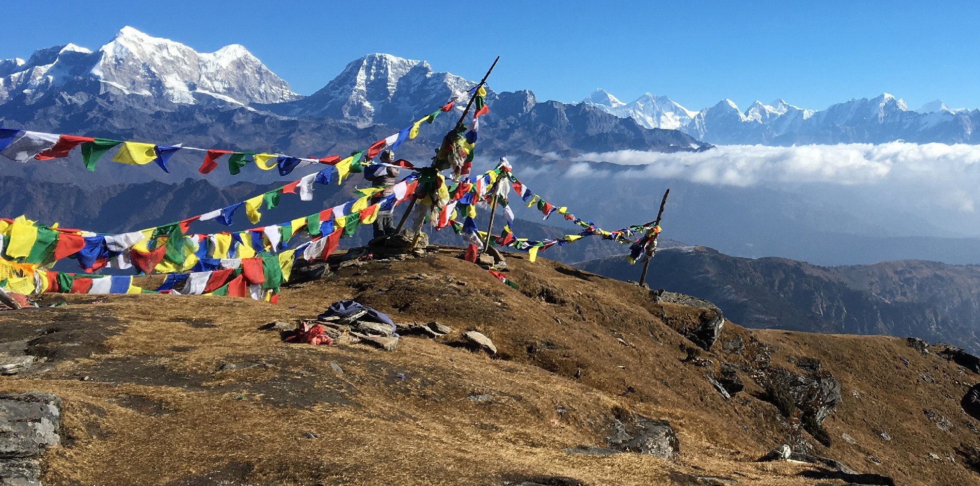 Kathmandu to Pikey Peak Trek transport with a Scorpio and 4WD jeep on the mountain roads of Nepal