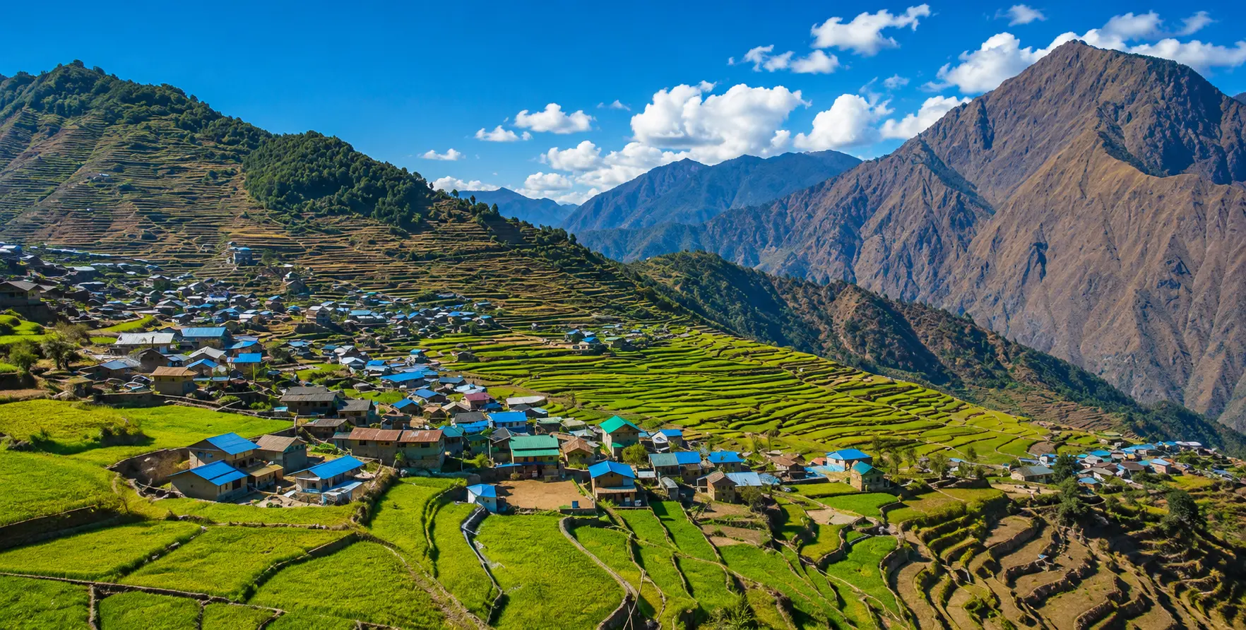 Kathmandu to Ruby Valley Jeep Service with a private 4WD jeep and Scorpio on the mountain roads of Ganesh Himal