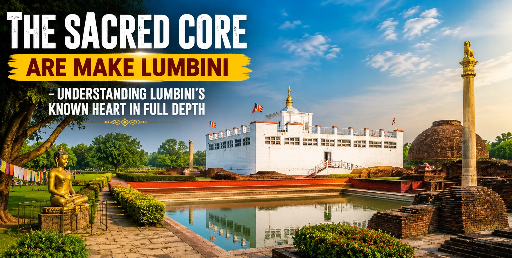 Lumbini Hidden Spiritual Places featuring Maya Devi Temple, Ramagrama Stupa, Tilaurakot, Devdaha, and ancient Buddhist monasteries