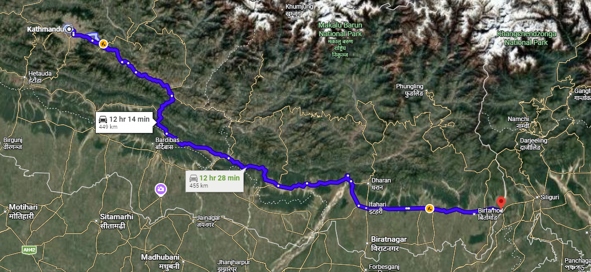 Book Eastern Border Vehicle Hire with private cars, 4WD jeeps, Scorpio SUVs, Hiace vans, Coaster buses, and tourist buses for safe and comfortable travel to Kakarbhitta, Pasupatinagar, and other eastern border points.