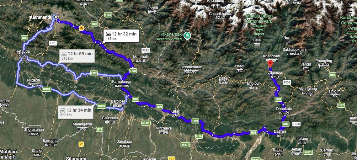 Kathmandu to Tumlingtar Private Jeep