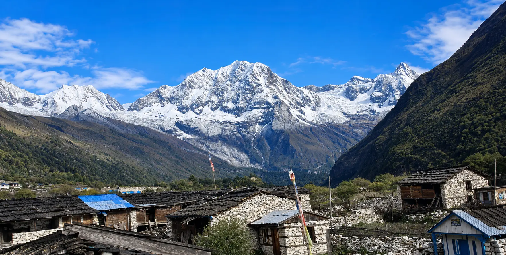 Trekker obtaining MCAP Permit guide for the Manaslu Conservation Area in Nepal