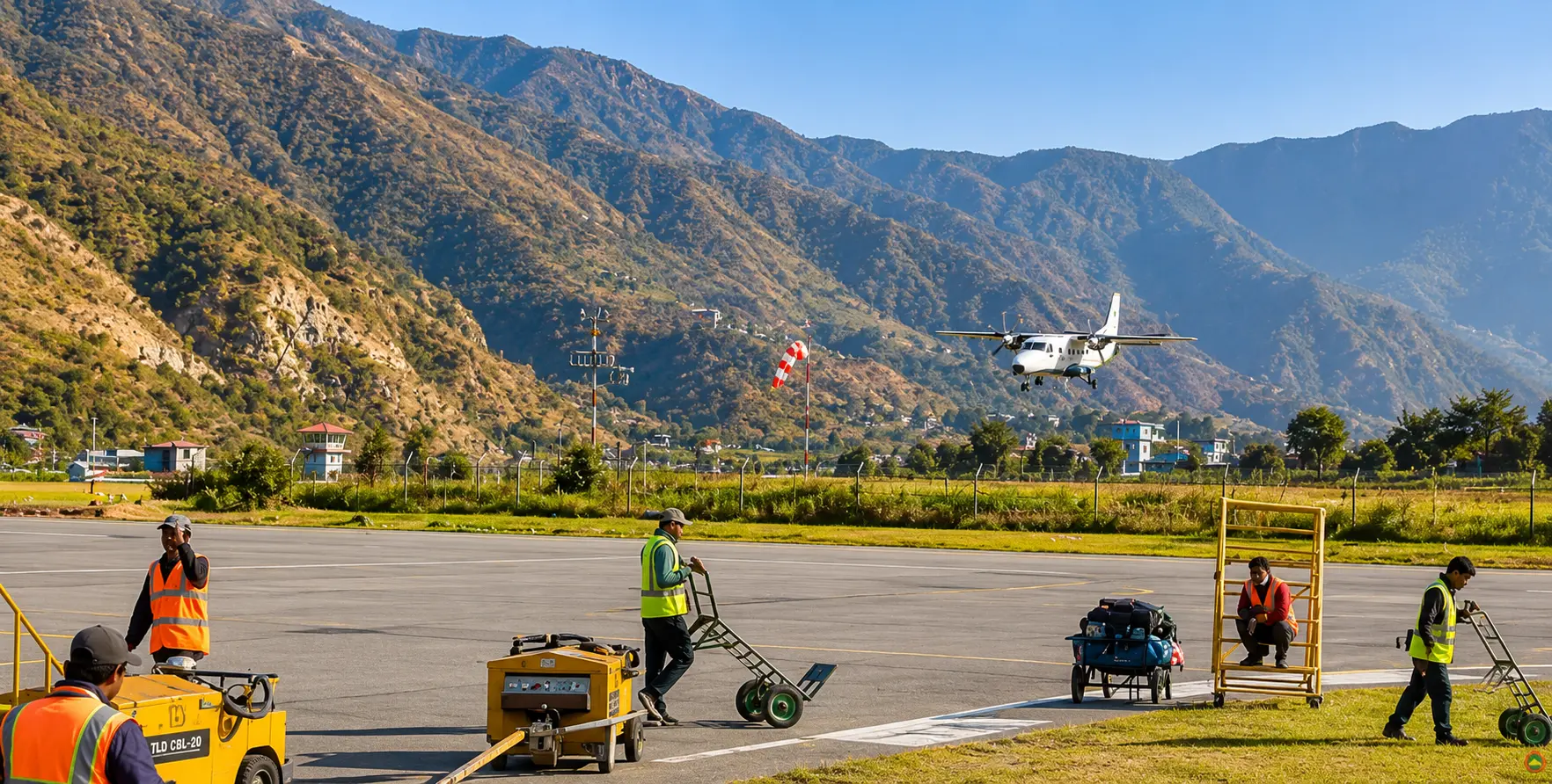 Manthali-airport Private jeep, Hiace van, and Scorpio providing airport transfer service between Kathmandu and Ramechhap Manthali Airport