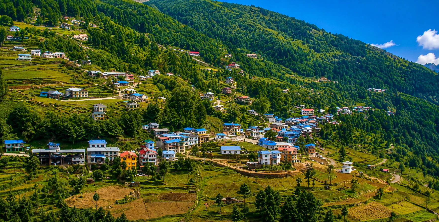 Kathmandu to Pikey Peak Trek transport with a Scorpio and 4WD jeep on the mountain roads of Nepal