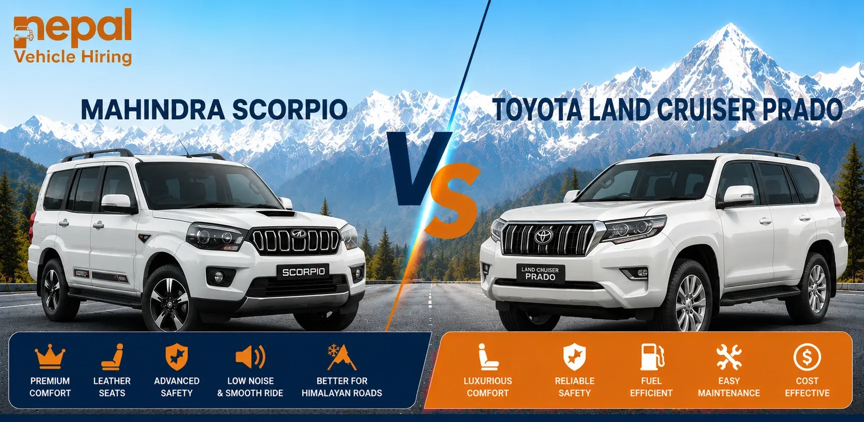 Best tourist vehicle rental in Chitwan with private cars, Scorpio jeeps, Hiace vans and professional drivers for safari tours, sightseeing and comfortable transfers.
