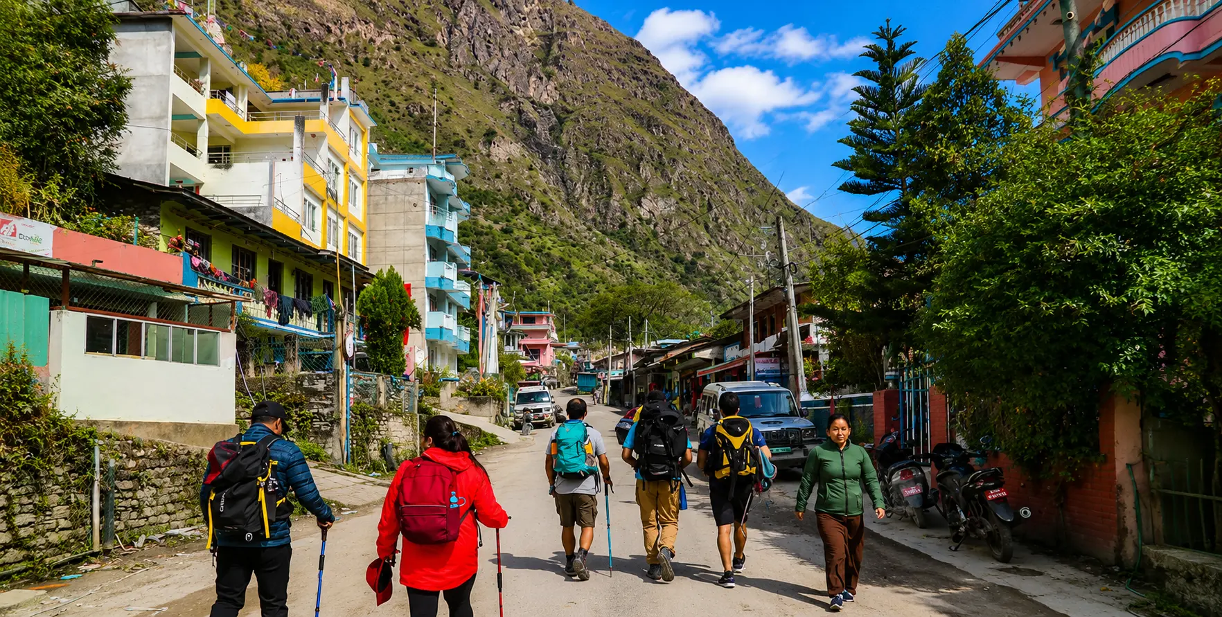 Kathmandu to Tamang Heritage Trail transport with a private 4WD jeep traveling through the Langtang region of Nepal