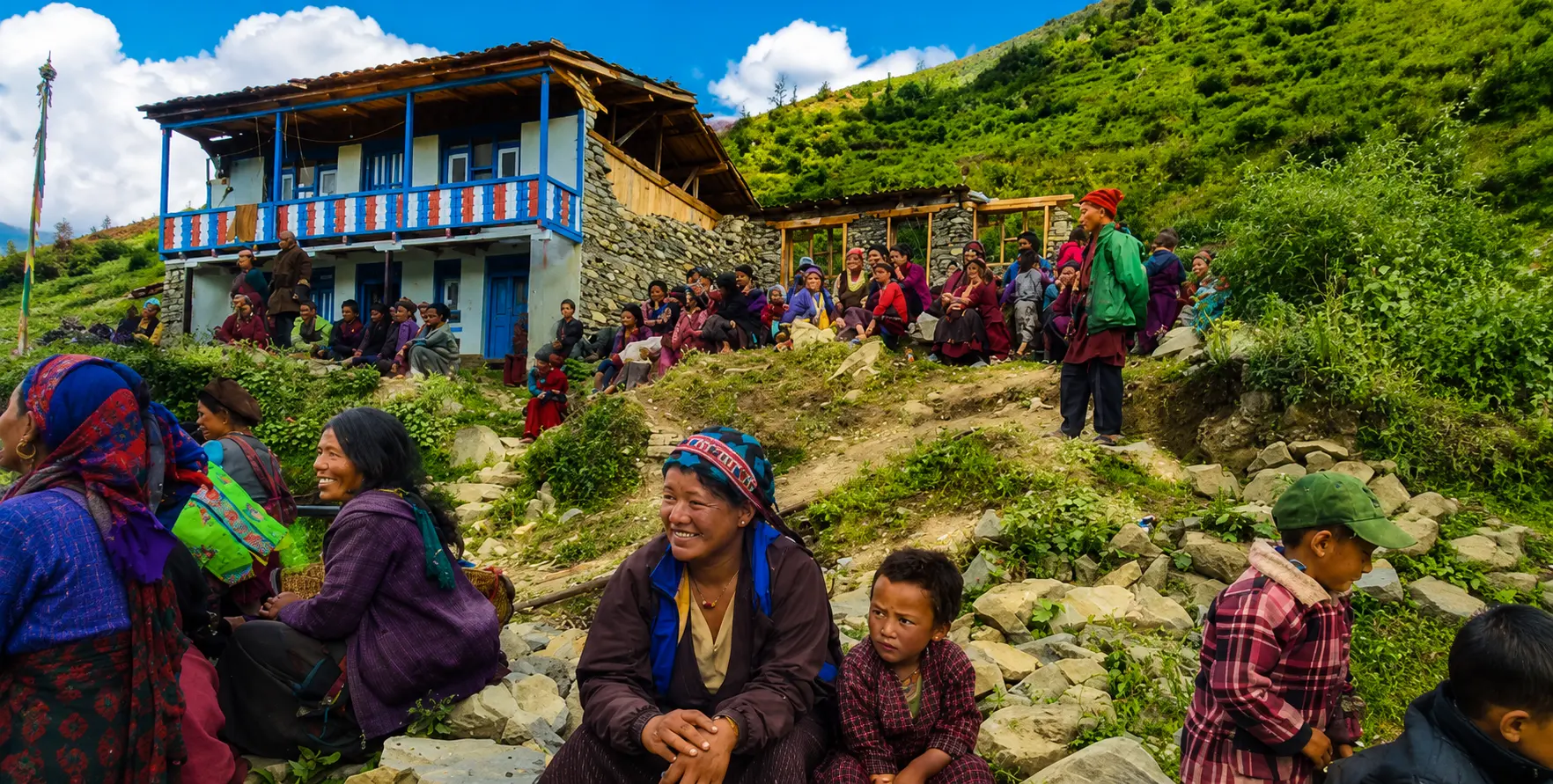 Gatlang-tamang-heritage Kathmandu to Tamang Heritage Trail transport with a private 4WD jeep traveling through the Langtang region of Nepal