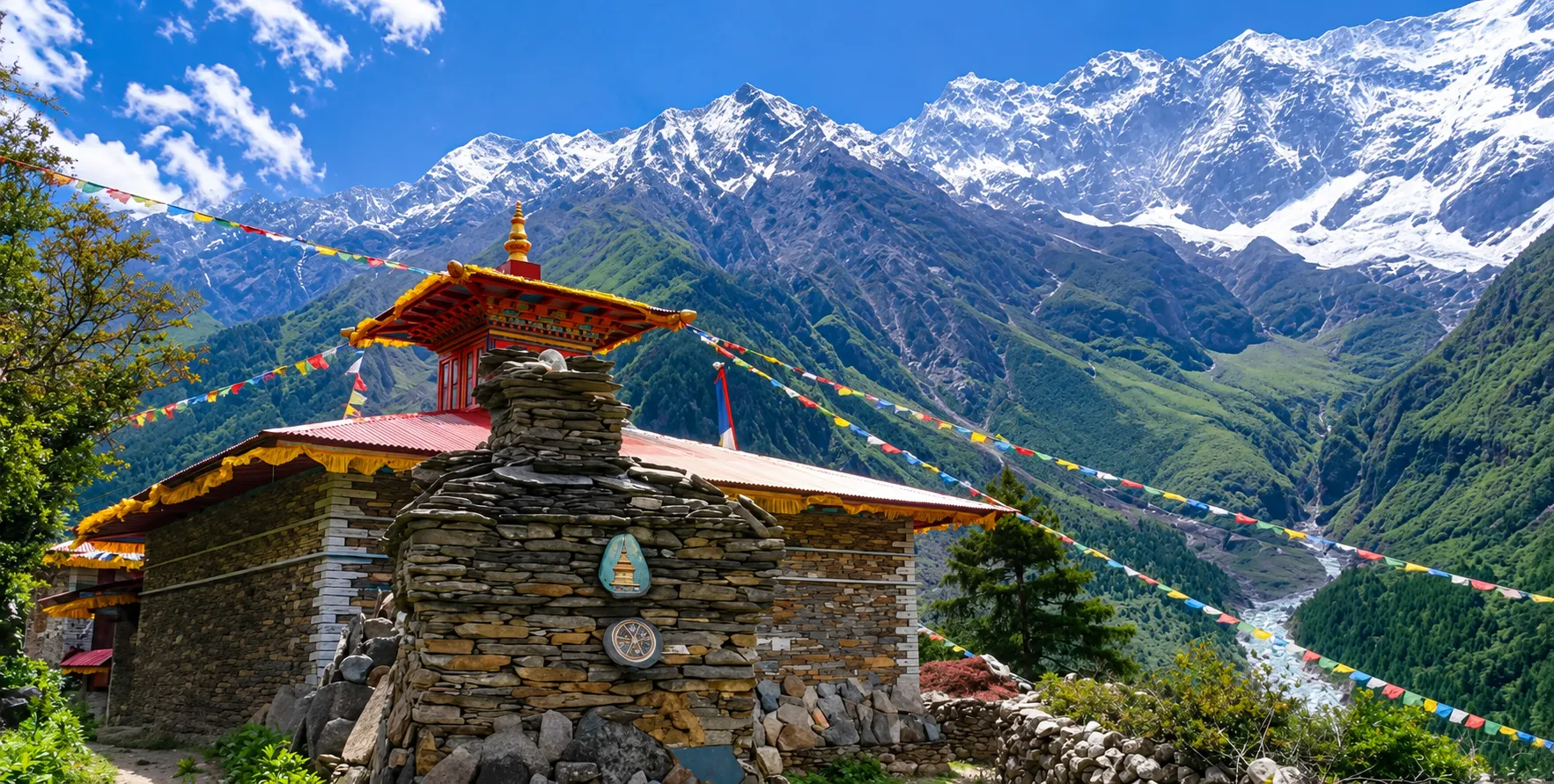 Private 4WD jeep traveling from Kathmandu to Machha Khola on the scenic Manaslu Circuit route