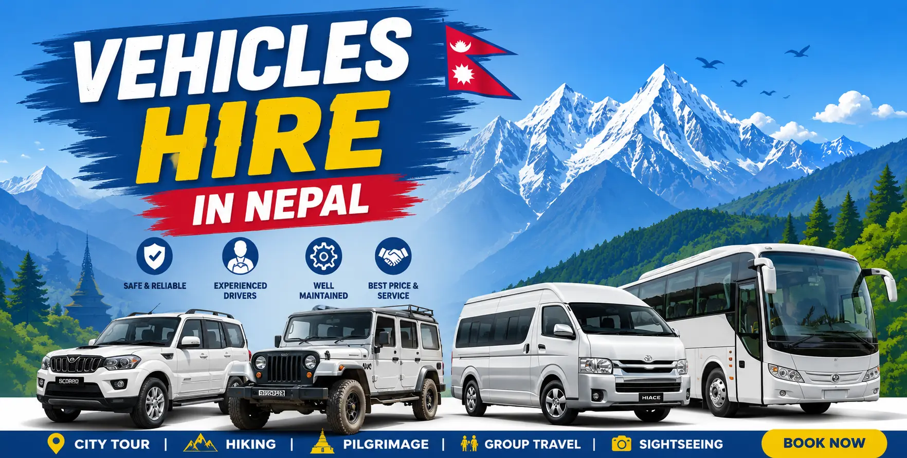 Kathmandu to Hetauda Vehicle Rental