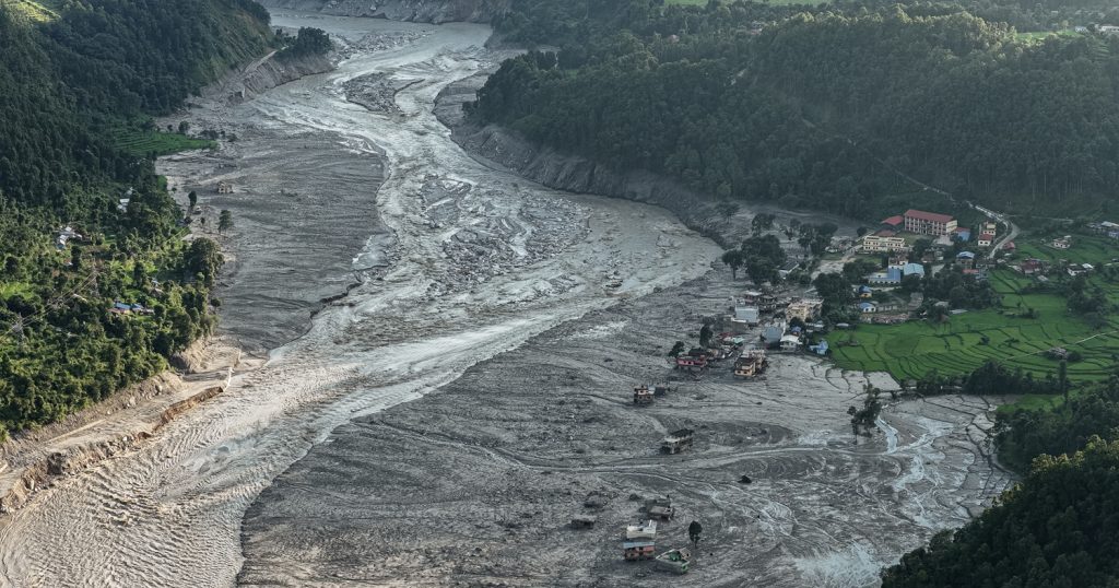 Latest Kerung Border Nepal China condition after the August 26, 2026 disaster, showing severe damage to the Rasuwagadhi–Kerung corridor and ongoing rescue and recovery operations.