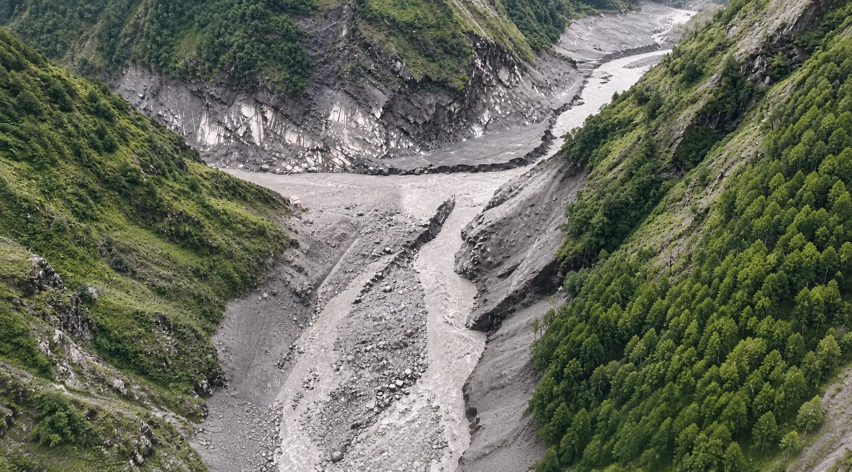 Latest Kerung Border Nepal China condition after the August 26, 2026 disaster, showing severe damage to the Rasuwagadhi–Kerung corridor and ongoing rescue and recovery operations.