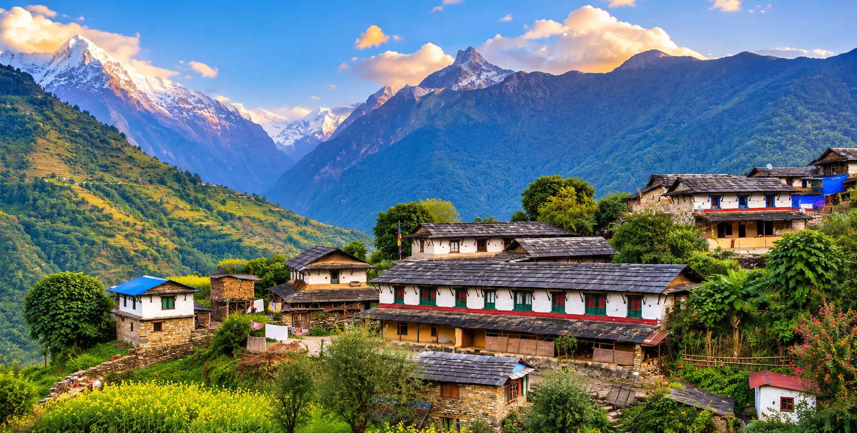 Book Pokhara to Landruk Jeep Hire with a private 4WD jeep or Scorpio SUV for a comfortable journey to the Annapurna trekking region. A private jeep provides convenient hotel pickup in Pokhara, luggage space, and flexible travel arrangements.