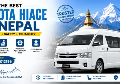 Book Muktinath Temple Hiace Hire for comfortable group transportation from Kathmandu, Pokhara, or Sunauli. A private Hiace van is a convenient option for families and pilgrimage groups traveling to Muktinath.Mustang Nepal for clear Himalayan views, comfortable weather, cultural experiences, trekking, and scenic jeep tours across Upper and Lower Mustang.