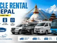 Best tourist vehicle rental in Kathmandu featuring private cars, 4WD jeeps, Scorpio SUVs, Hiace vans, Coaster buses, and tourist buses