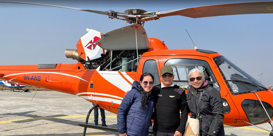 Annapurna Base Camp Helicopter Tour Nepal with Himalayan Mountain Views