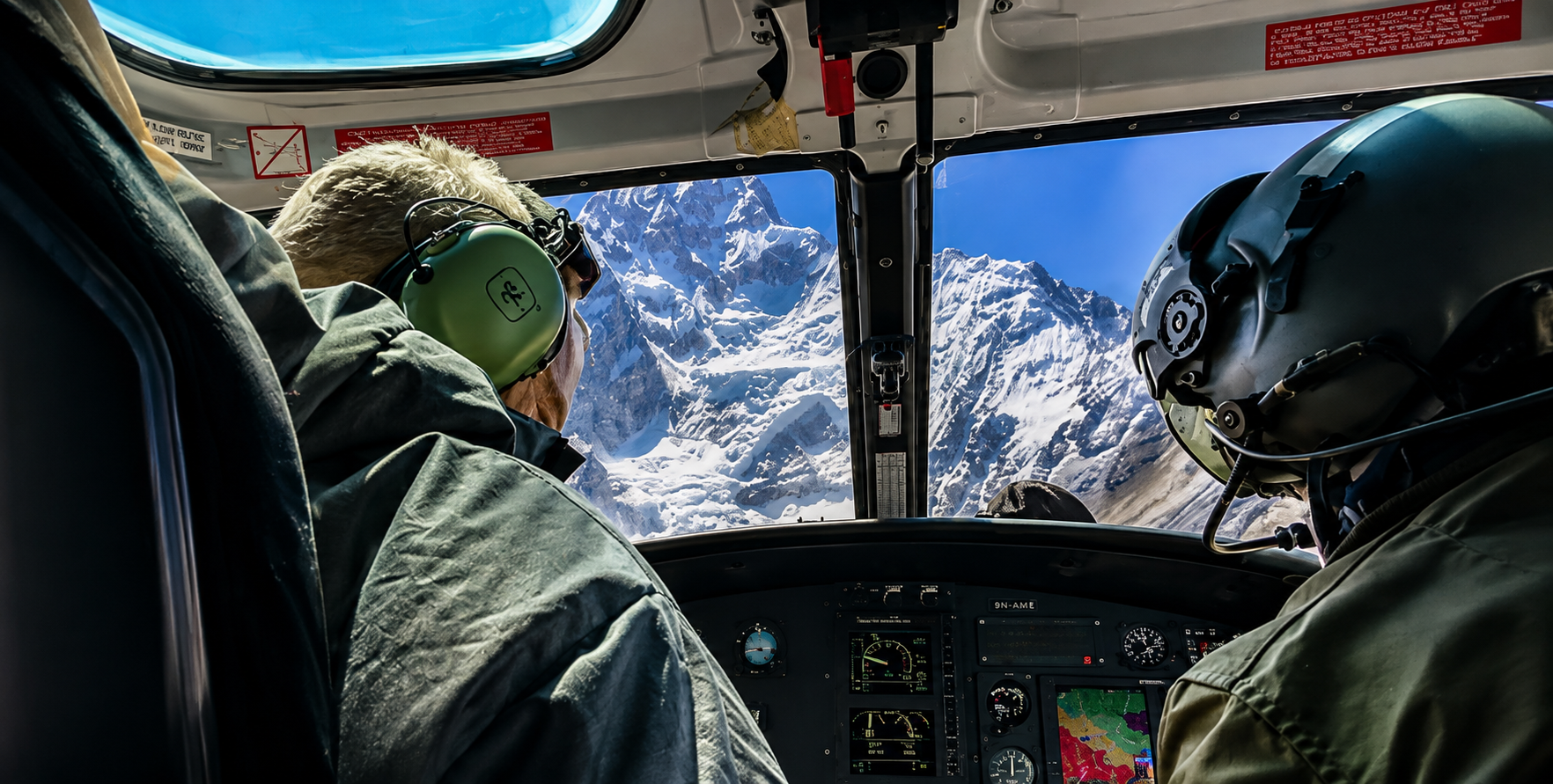Experience a breathtaking Annapurna Base Camp Helicopter Tour with spectacular views of the Annapurna Himalayan range and surrounding mountains.